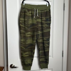 Alternative Apparel Green Camo Sweatpants